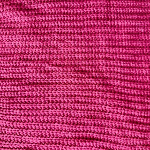 She + Sky Mock Neck Sleeveless Drop Shoulder Cable Sweater Vest Burgundy Size L - Picture 8 of 10